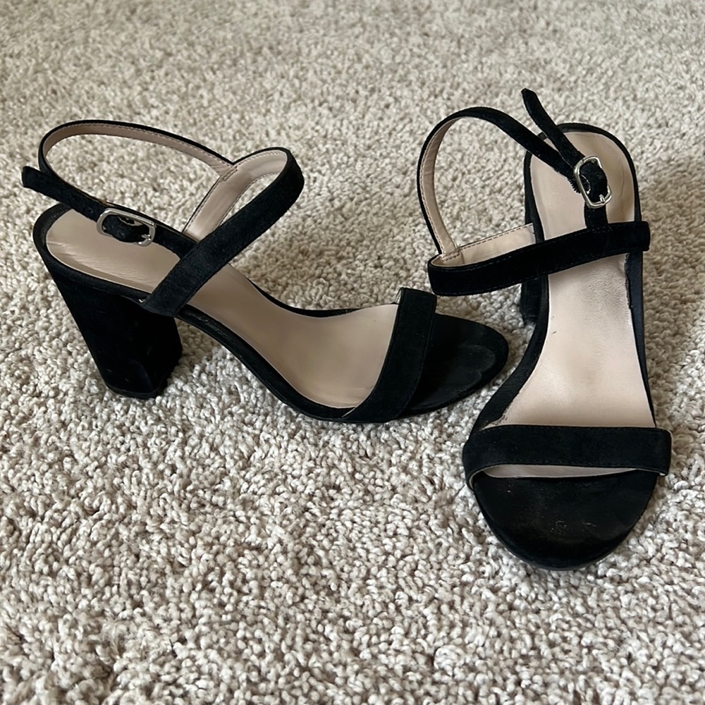 Nordstrom black suede heels